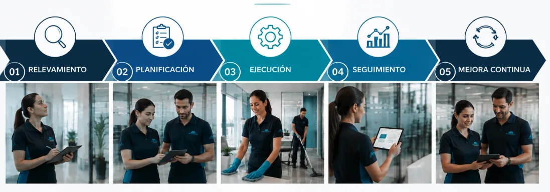 Proceso de gestión de limpieza profesional ASEO Argentina – POES e indicadores